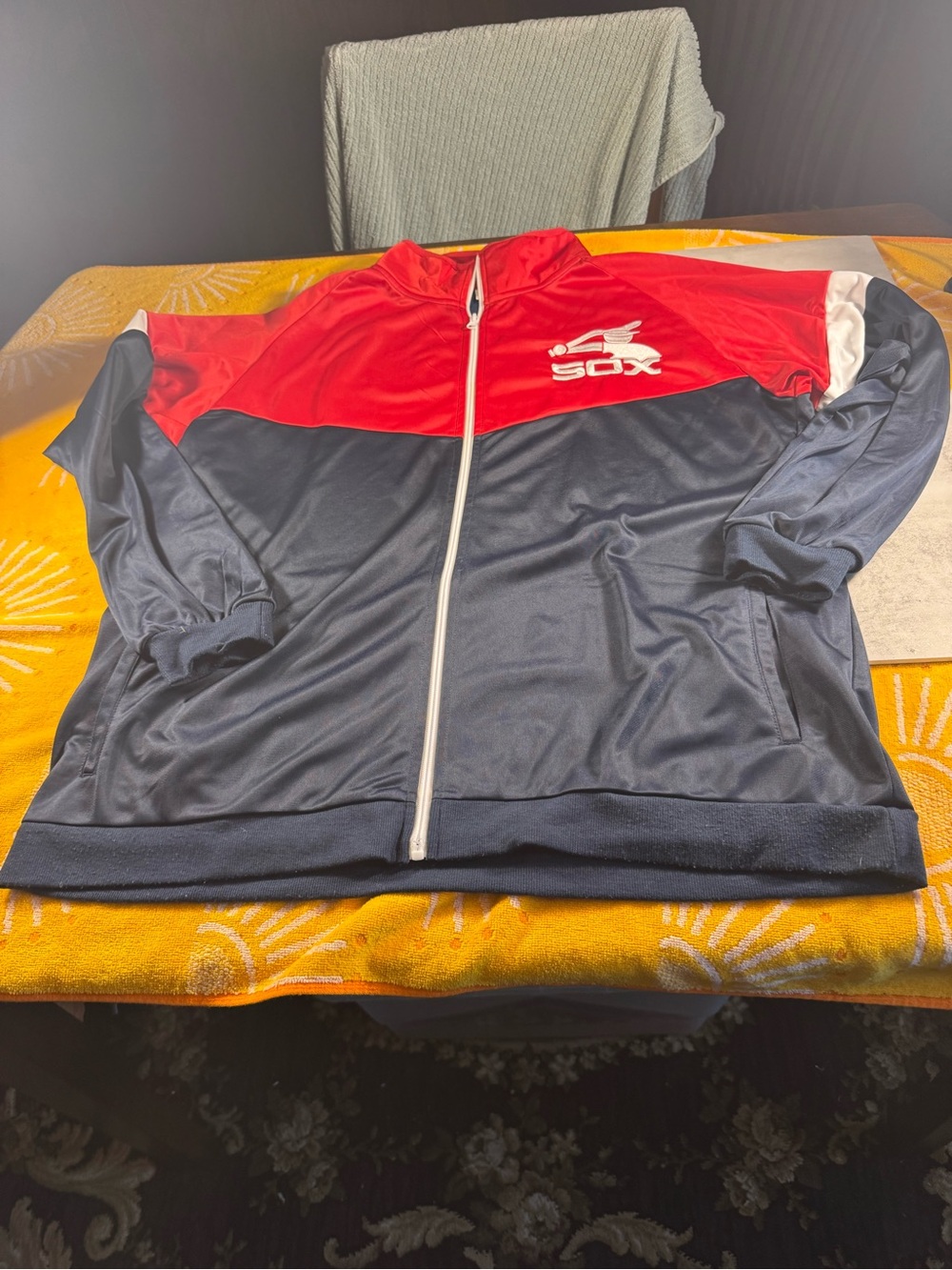 MLB SOX Red and Navy Windbreaker Jacket